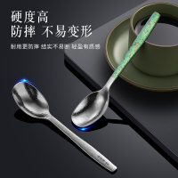纯钛勺子家用一人一勺吃饭勺儿童调羹汤匙户外露营汤勺干饭勺8240