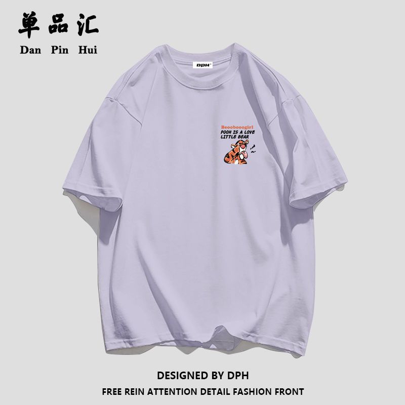 单品汇宽松纯棉短袖T恤女韩版宽松2022新款夏季学生上衣女装ins潮