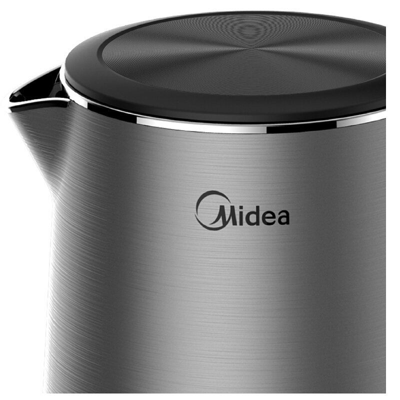美的(Midea) 电水壶 HJ1713a 1.7L热水壶 防烫烧水家用304不锈钢胆 自动断电烧水壶