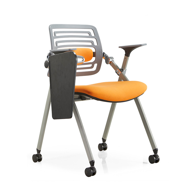 科朔 办公椅培训椅业务洽谈椅折叠椅带写字板 轮滑款带写字板 KS-X19-1