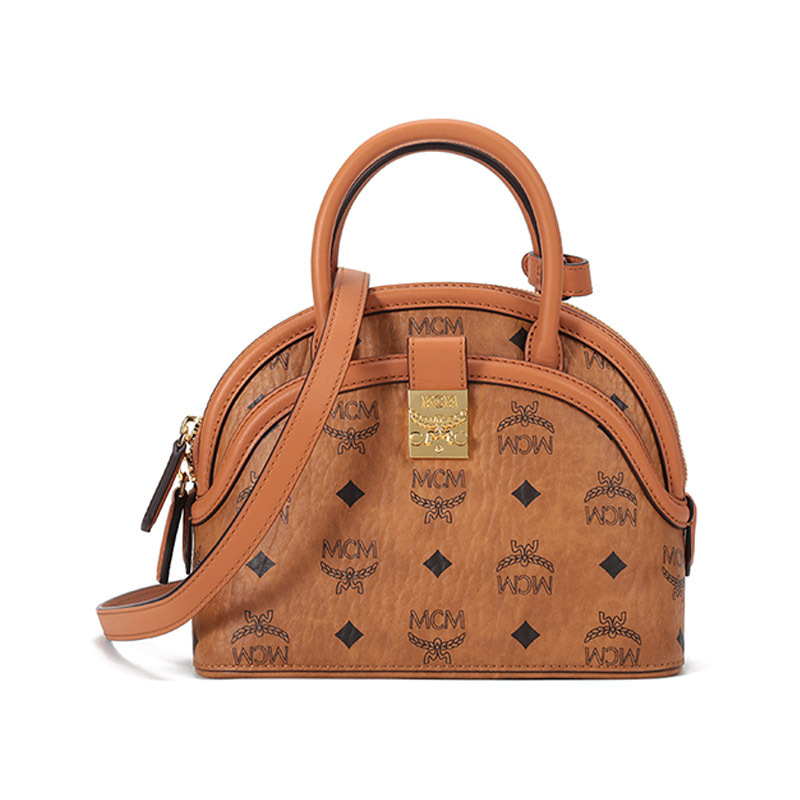 mcm女士annavisetos系列涂层帆布手提单肩斜挎包小号mwtbsnn02