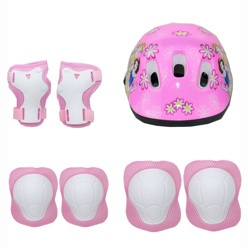 小孩卡通儿童护具套装轮滑平衡滑步车护具7件套