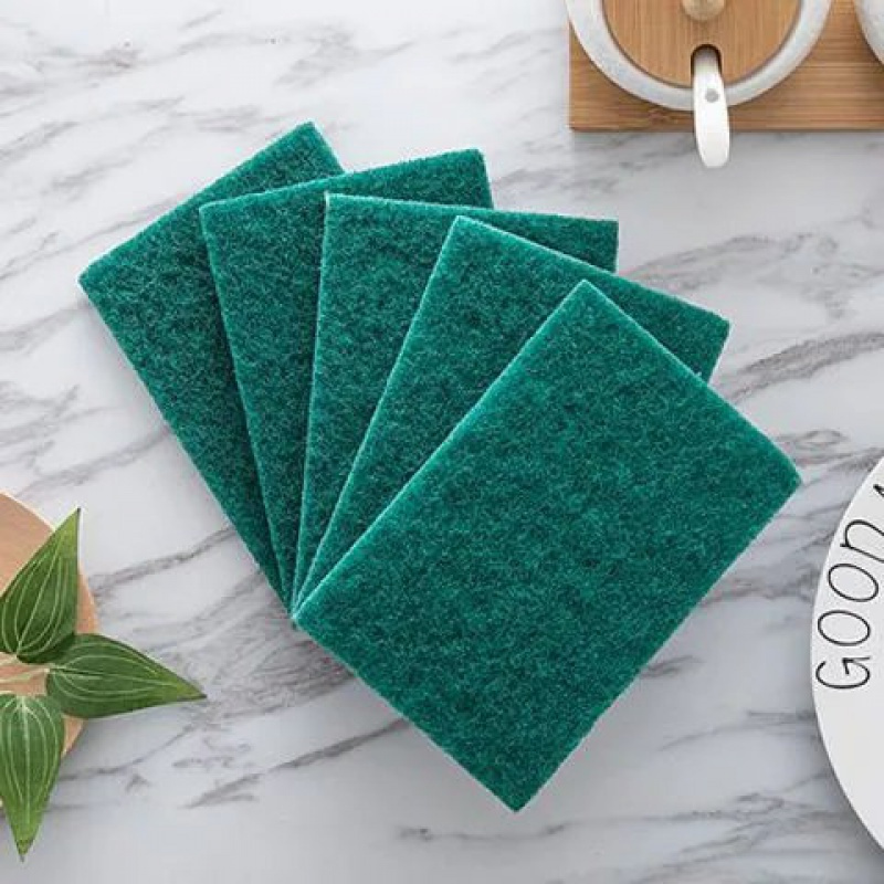 买二送一厨房金刚砂百洁布洗碗布海绵擦洗碗刷锅刷去污不沾油