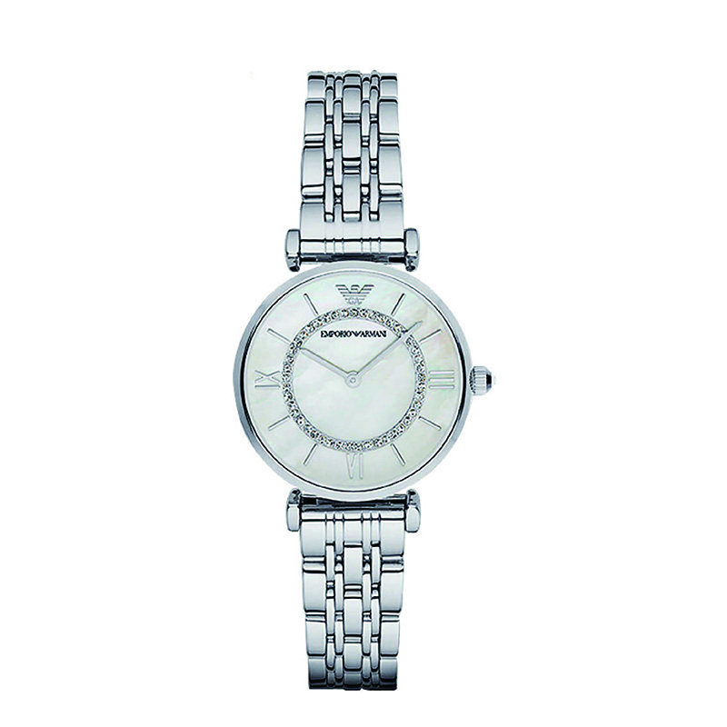 阿玛尼(Emporio Armani) AR1908 满天星手表摩天轮 钢质表带女士经典时尚休闲石英腕表