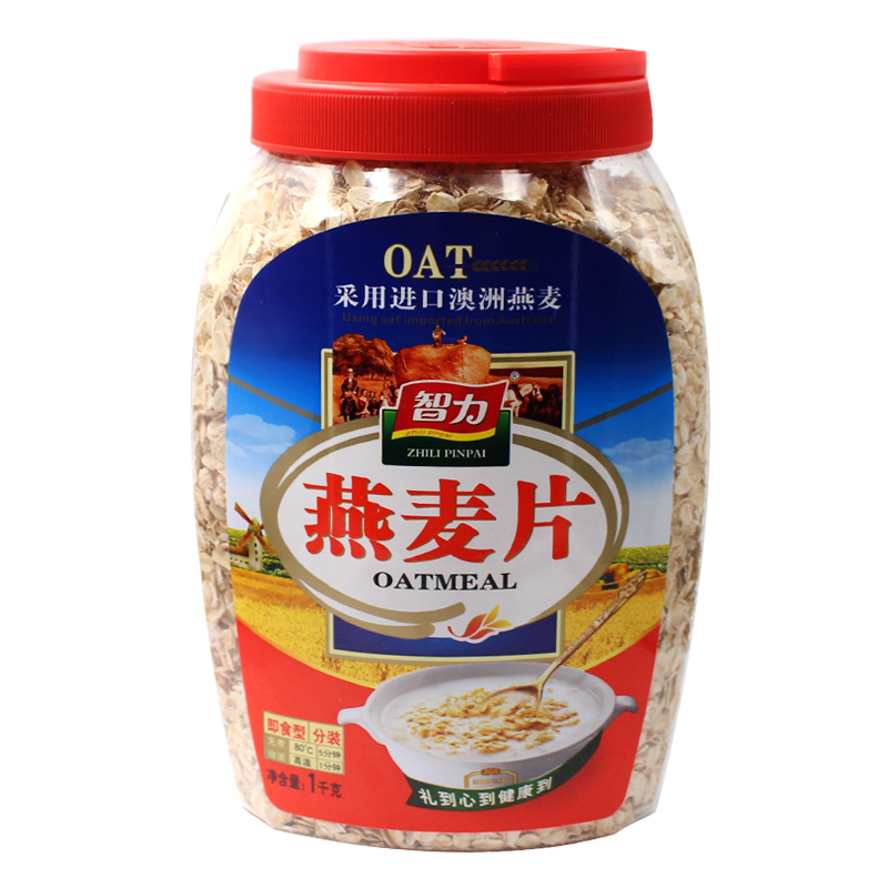 智力燕麦片1000g营养谷物早餐燕麦食品视频