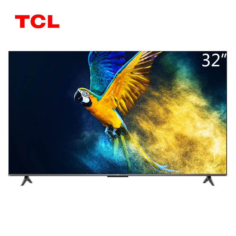 TCL 32V6E 32英寸 全高清智能网络WIFI全面屏液晶平板电视机 枪色 官方标配