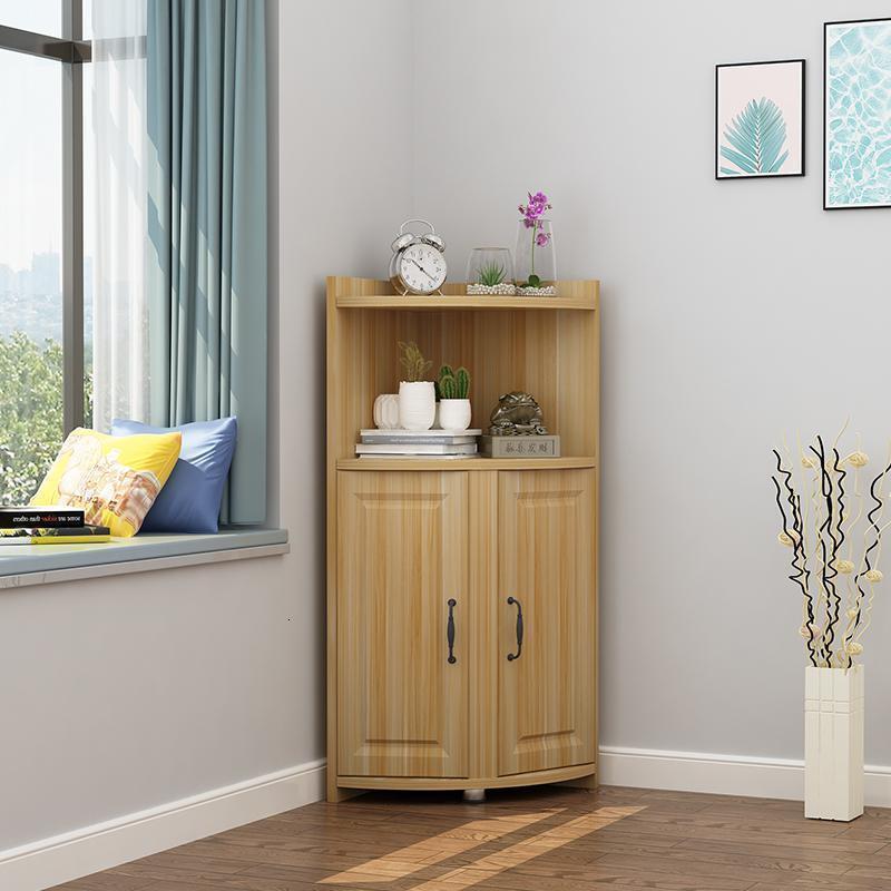 森美人转角柜衣柜组合墙角置物架三角置物柜收纳架拐角边角卧室客厅弧形 全浅胡桃色50*50*116组装