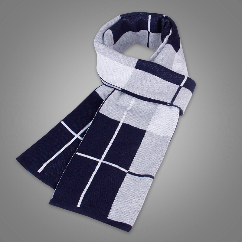 迪鲁奥(diluao)[新款围巾]2021新款冬季韩版潮百搭男士围巾年轻人针织