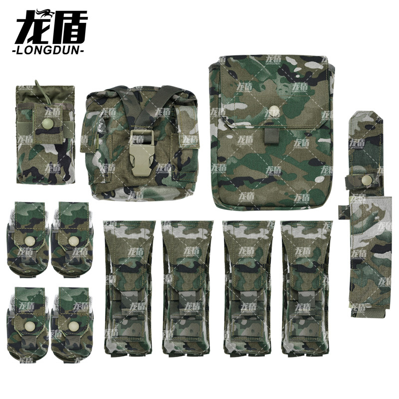 龙盾 背心军迷装备全套配件不含背心丛林荒漠水墨纹