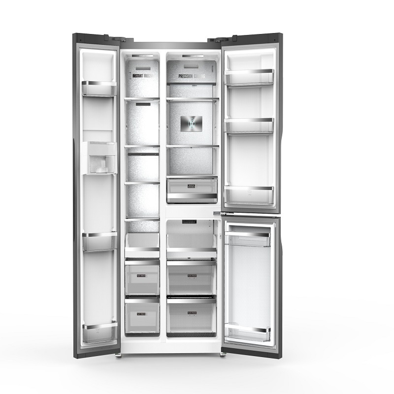 惠而浦bcd576wdgbiws灵境系列576l大容量变频对开三门电冰箱