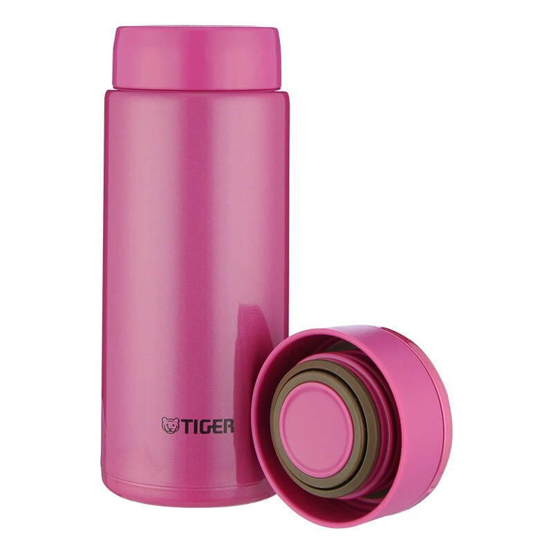 虎牌(TIGER)保温/保冷杯真空不锈钢商务办公杯 MMW-A36C-PR高光银红360ml