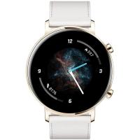 (顺丰当天发)华为(HUAWEI)华为智能手表WATCHGT2 42毫米 时尚款 凝霜白 两周续航+户外运动手表+实时心率+睡眠监测+NFC支付华为gt2手表