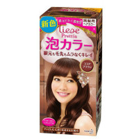 KAO 花王Prettia泡沫植物染发剂焗油膏 日本原装 可可棕
