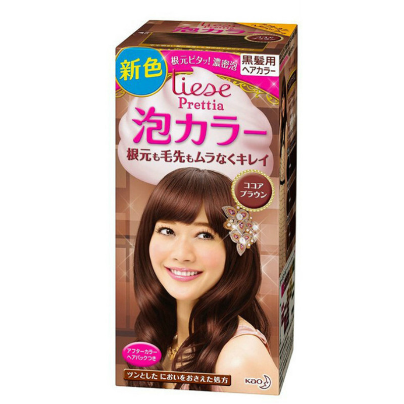 KAO 花王Prettia泡沫植物染发剂焗油膏 日本原装 可可棕