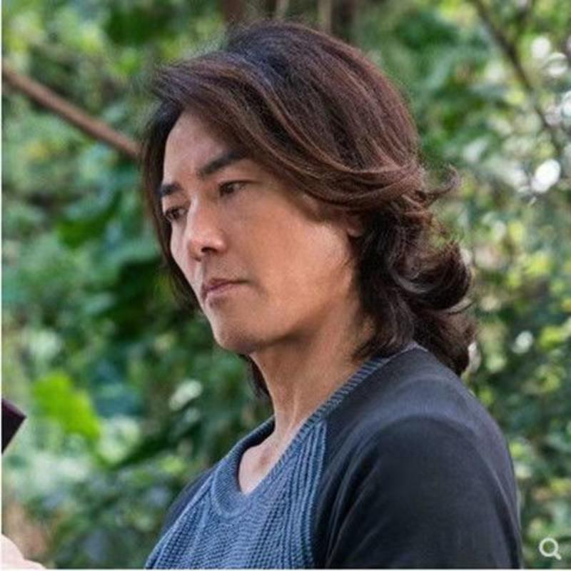 图书>期刊/杂志>时尚/美妆>图书其它>郑伊健同款假发中分刘海长直发