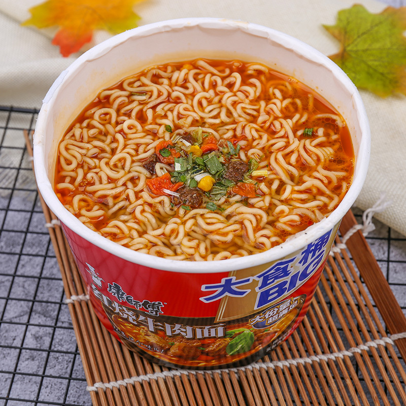 康师傅 大食桶 红烧牛肉面 144g