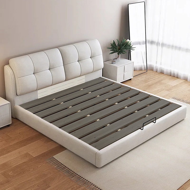 8米北欧软包床欧式大床现代简约实木大小户型婚床