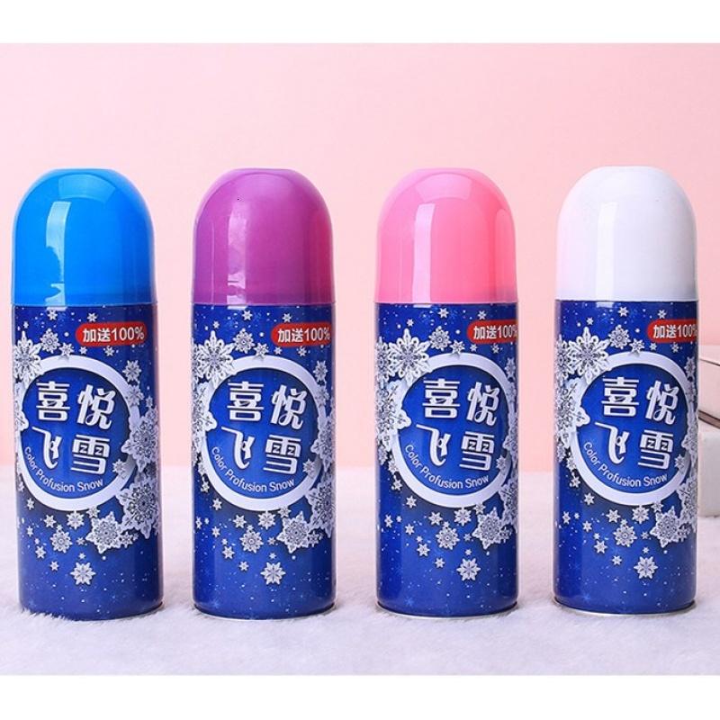 新款结婚庆用品婚礼欢乐气氛礼手喷彩带飞雪泡沫喷雾生日宴会圣.