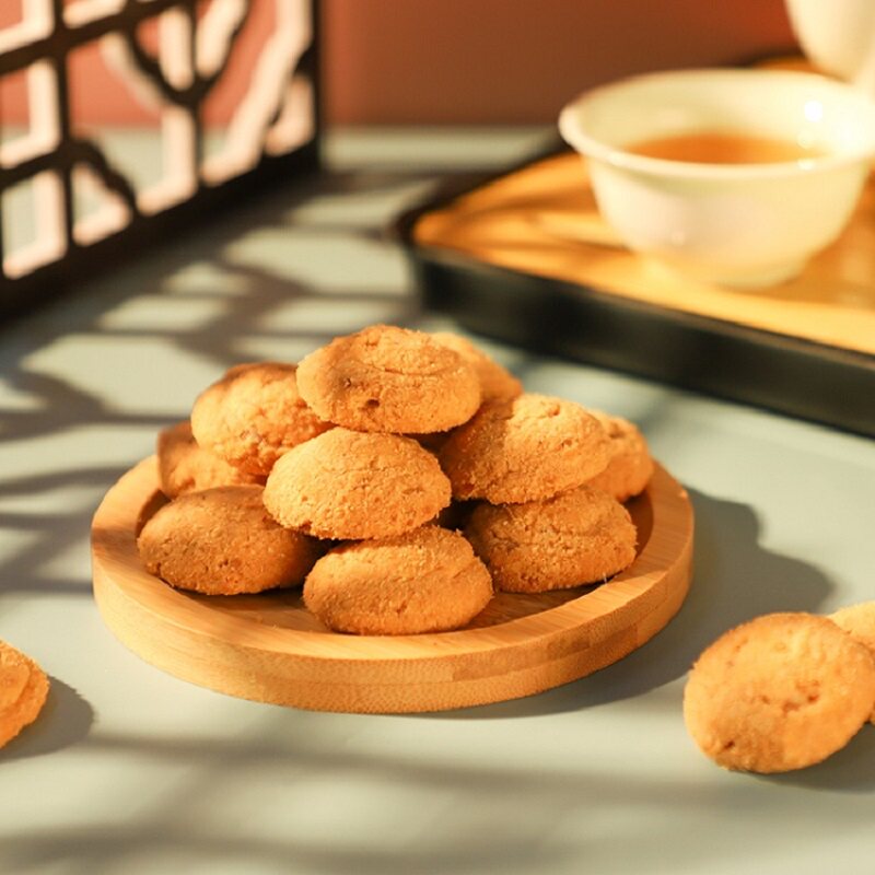 如水 坚果黄油小曲奇 1kg/盒高清大图