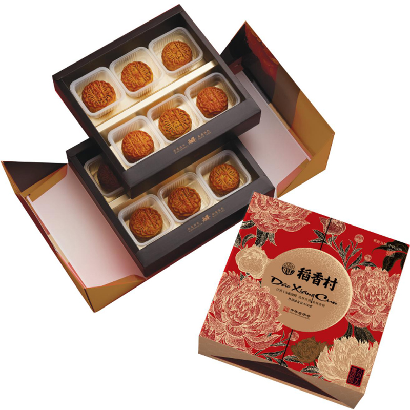 稻香村 中秋节月饼 喜庆团圆600g 蛋黄莲蓉玫瑰豆沙五仁