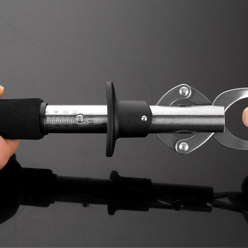 垂弦带称带尺路亚控鱼器夹鱼器抓鱼器控鱼钳鱼夹子锁鱼器路亚钳 小号