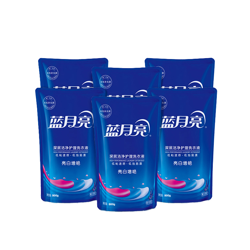 蓝月亮柔顺剂500g+洗衣液800g