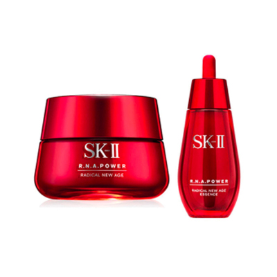 【赋活修护套装】SK-II超机能面霜80g+超肌能紧致弹力精粹50ml
