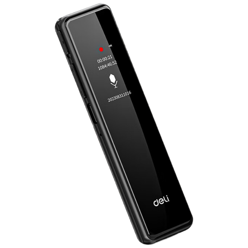 得力MP304数码录音笔64G(黑)(个)