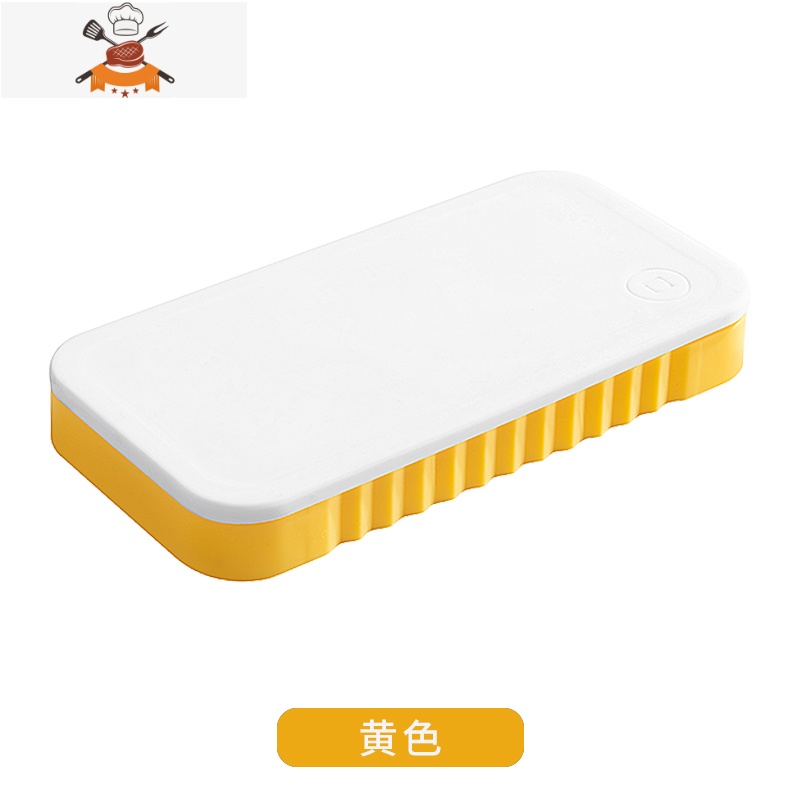 冻冰块器制冰模具家用硅胶冰格带盖冰箱制冰盒网红小冰块盒冰袋 敬平 创意硅胶铜钱造型冰格[黄色]