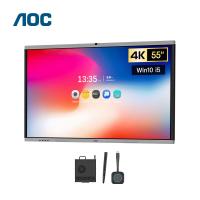 AOC 55英寸4K会议平板55T14MC+智能笔+投屏器+OPS 触屏视频会议一体机内置摄像头麦克风电子白板