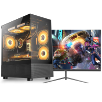 亚当贝尔 家用办公台式电脑主机13代i7-13650HX/16G内存/512G固态/RTX3050 8G独显 商务娱乐影音吃鸡游戏学生组装电脑整机+24英寸显示器