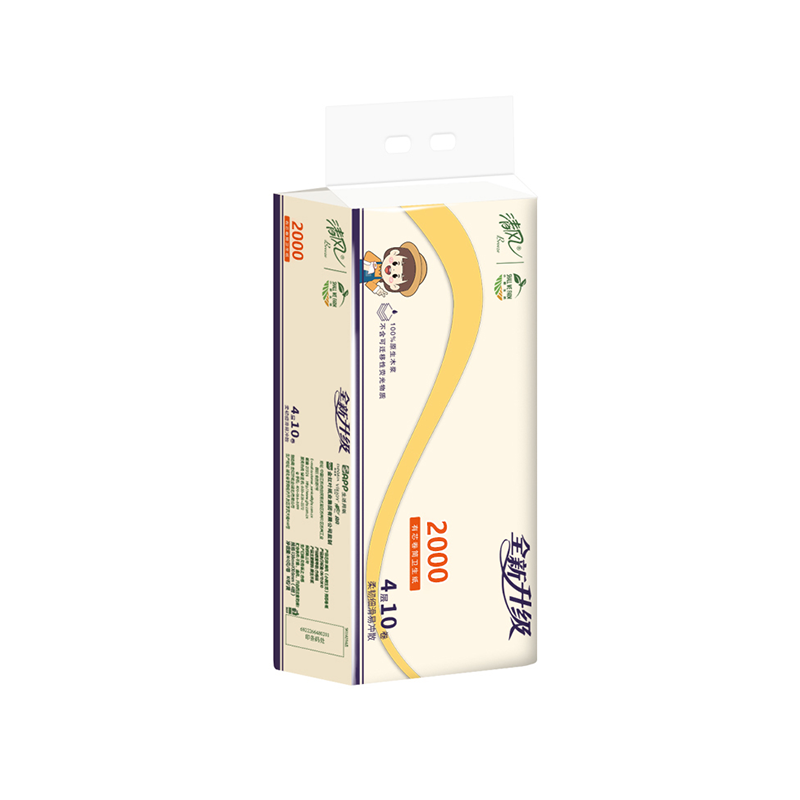 清风小微生活卷纸A20AXT有芯卷纸 4层 200g*10卷/提 6提/箱高清大图