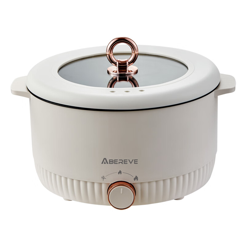 HG 5升大容量电火锅机械控温不锈钢内锅1350瓦高效节能高清大图