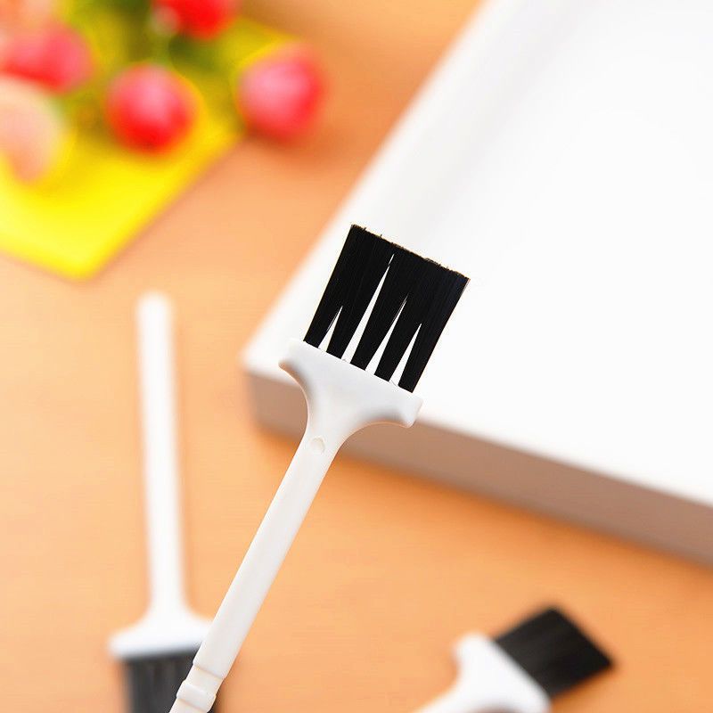 10个装小家电除尘刷硬毛豆浆机刷键盘刷小刷子长柄毛刷白把硬毛刷10个