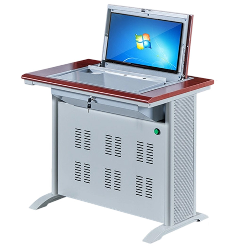 指臣翻转电脑桌单人位台高清大图