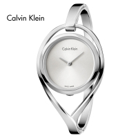 卡尔文·克莱恩(Calvin Klein)手表 简约无刻度银盘 金属表带 石英女士腕表K6L2M116