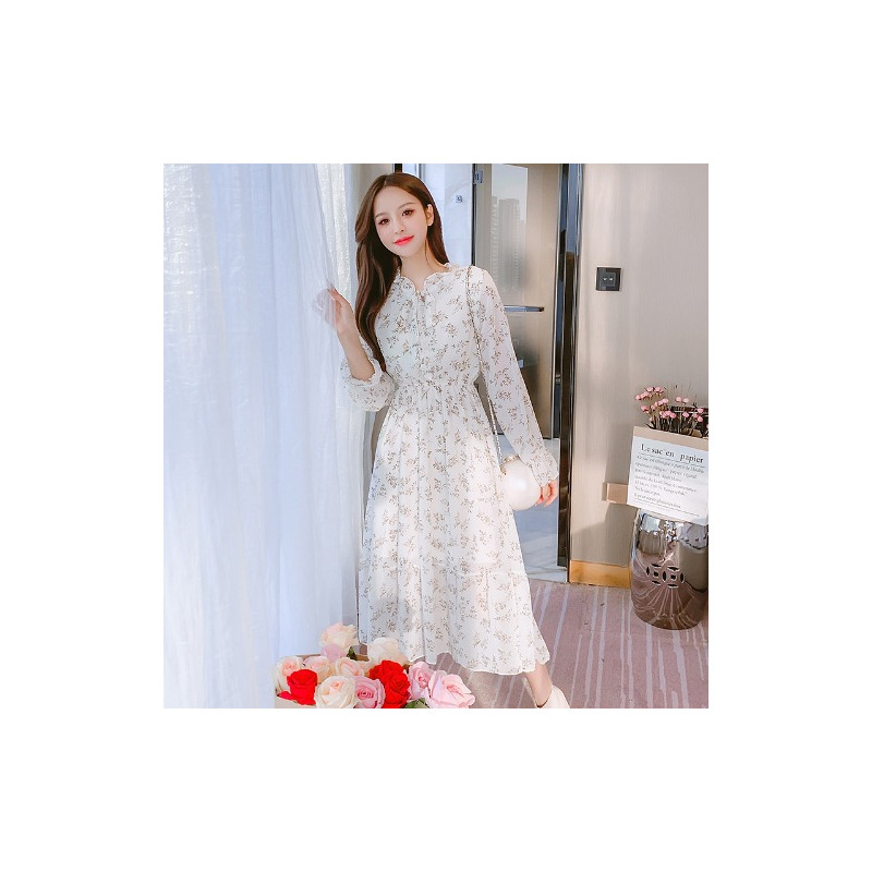 恋名媛潮妈孕妇装2021年春装新款法式超仙甜美春秋裙装雪纺碎花连衣裙女孕妇裙