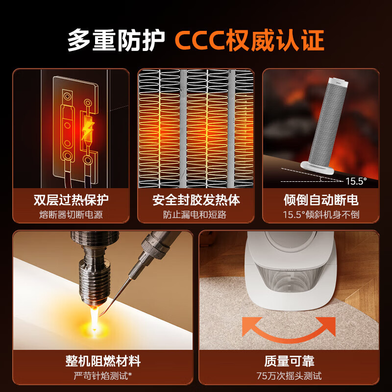 美的HFS20ALT塔式暖风机高清大图