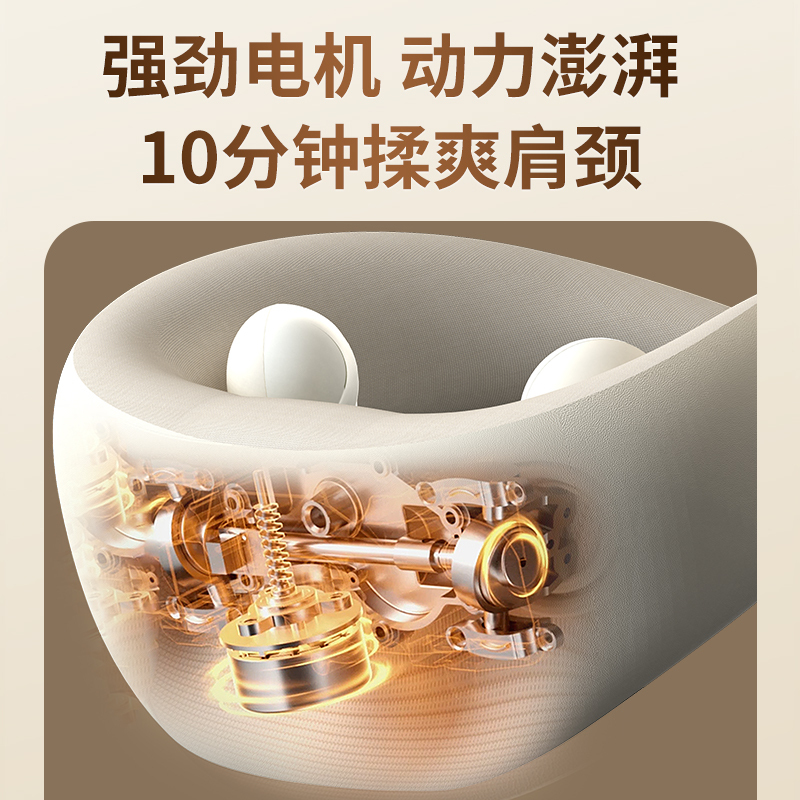 和正 HZ-J1 颈椎按摩器产品 240*260*120mm 净重/毛重:≈950g/1440g(单位:个)白色偏灰高清大图