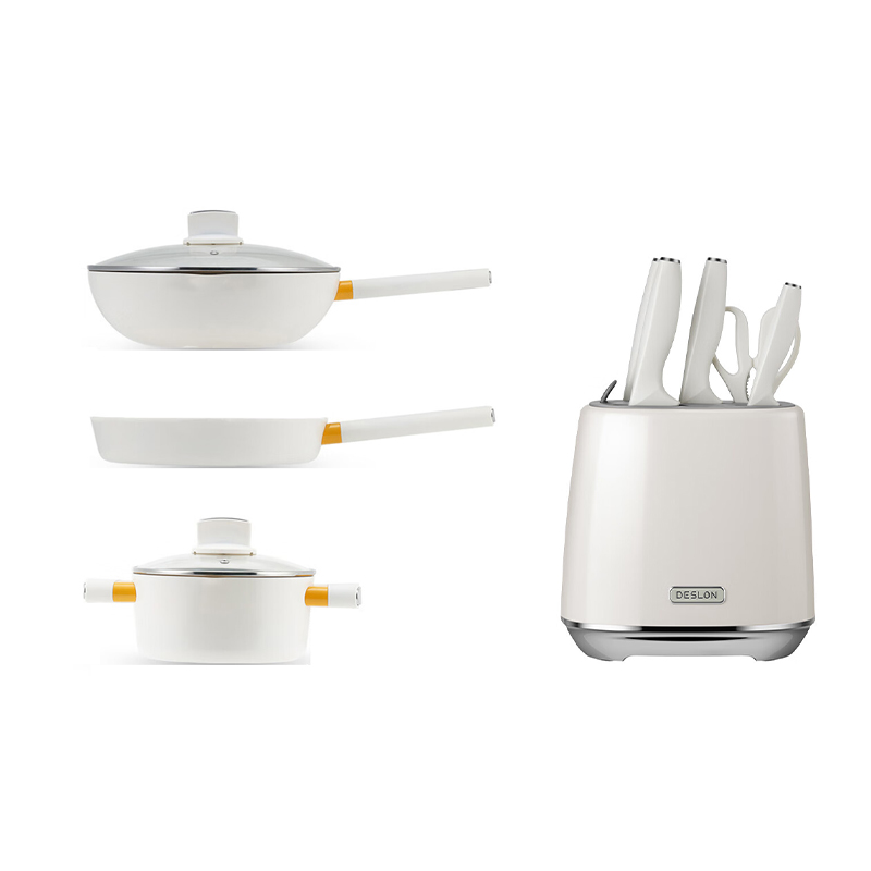 德世朗炒锅三件套刀具六件套套餐