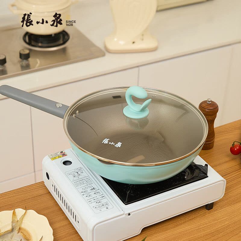 张小泉钛金鱼纹三件套C35770100 不粘锅具套装图片