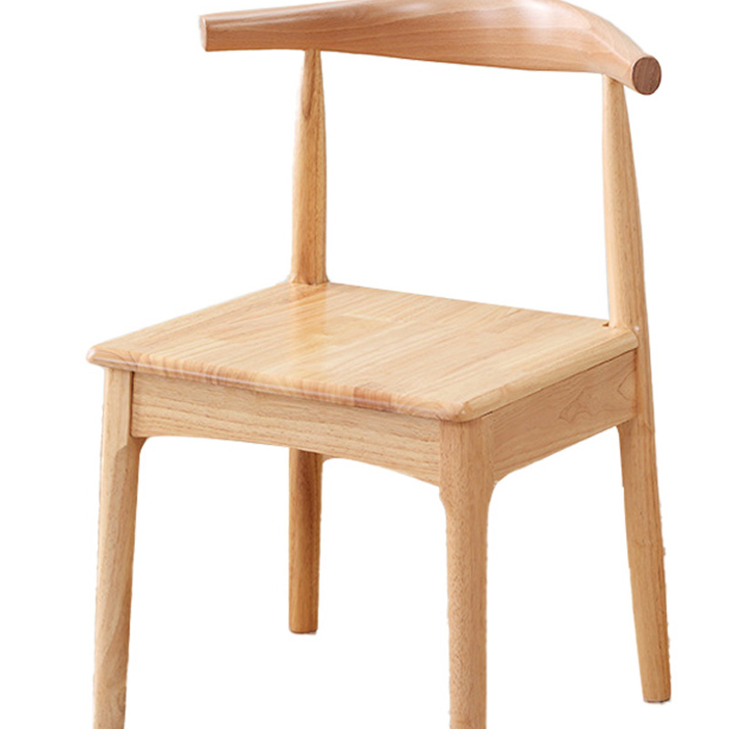 筑亮 牛角椅 原木色 把高清大图