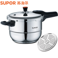 苏泊尔(SUPOR)高压锅 304不锈钢压力锅 燃气灶电磁炉通用锅具 YS22E 22CM