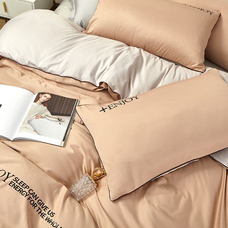 金丝莉(KINTHERI) 自由风套件四件套 自由风-驼 1.8m图片