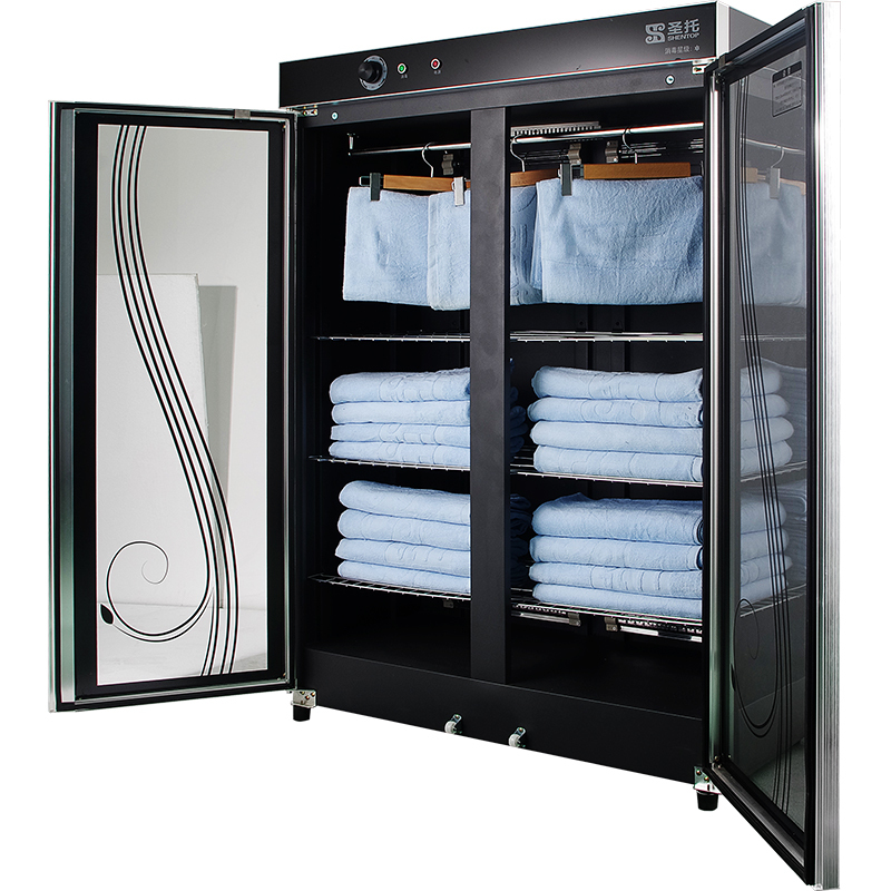 圣托shentop酒店大容量毛巾消毒柜立式商用衣服服装拖鞋臭氧紫外线