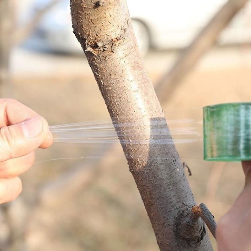 嫁接膜专用膜pe绑带果树苗木包扎带多规格pvc电线膜自粘膜3mm宽度两个