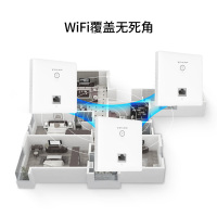 TP-LINK 1200M双频面板迷你AC路由器办公别墅酒店家庭智能组网全屋WiFi无线套装覆盖方案 [家用版]