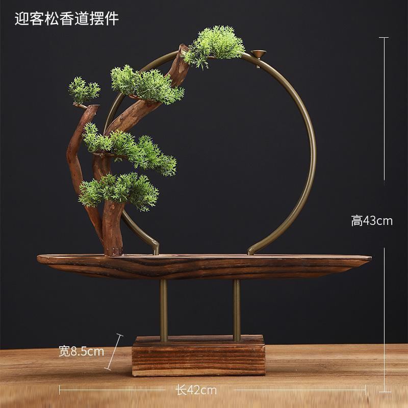 美帮汇新中式玄关仿真禅意小和尚摆件倒流香炉香薰炉创意家居装饰品客厅高清大图
