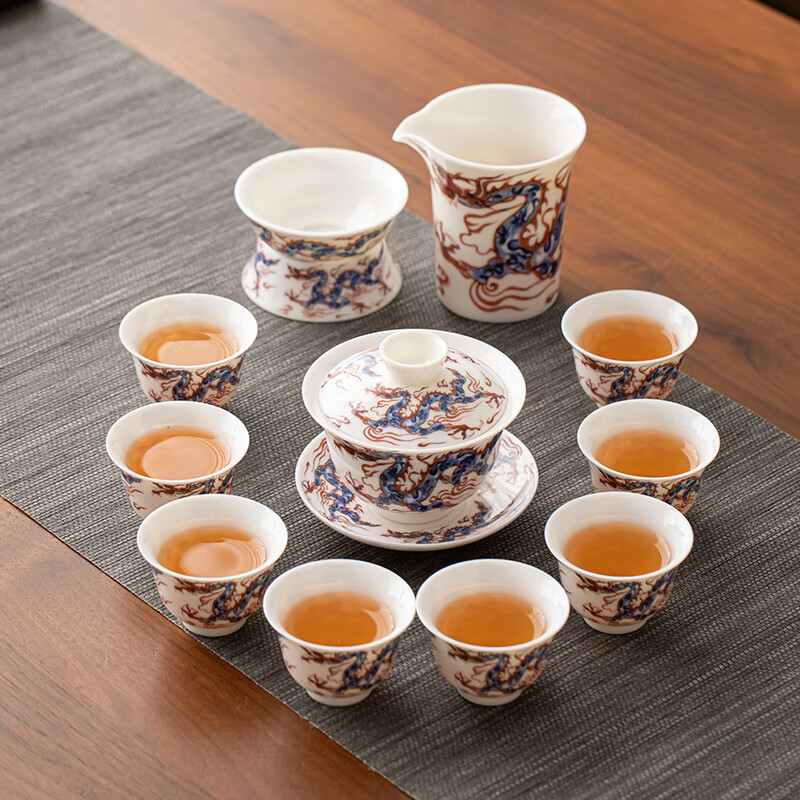 苏氏陶瓷/SUSHI CERAMICS J0984 祥龙功夫茶具套装 (单位:套)高清大图