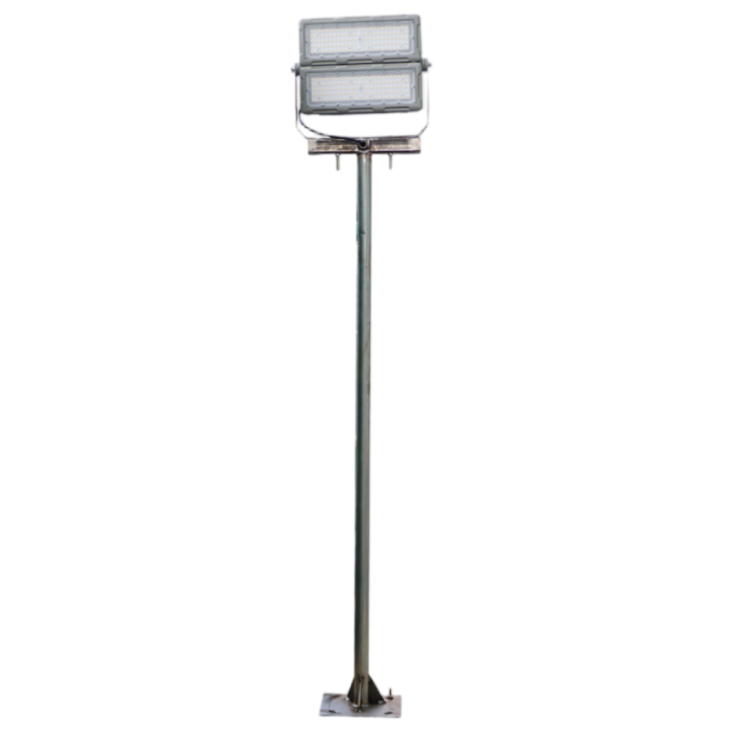 简鼎 JD7113 200W(含1.5米灯杆) AC220V IP66 5700K LED三防灯(计价单位:个) 灰色高清大图